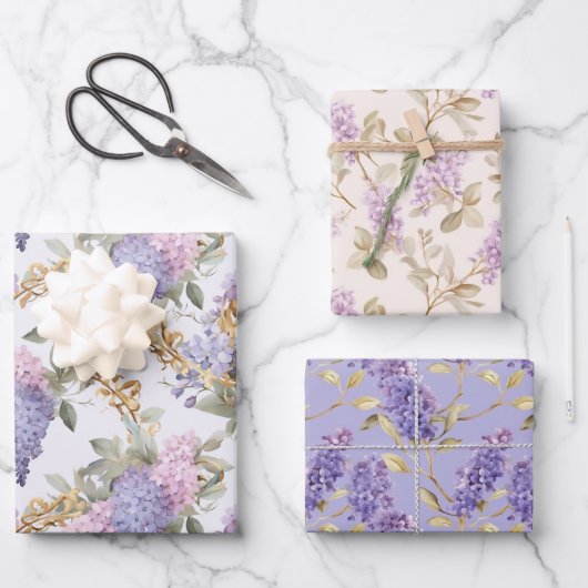 Papier d'emballage Wistaria (Recto)