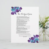 Papier Dendrobium Orchid Jeu de Fête des mariées nouvelle (Debout devant)