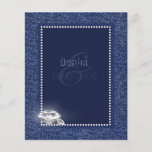 Papier Denim et diamants (Devant)