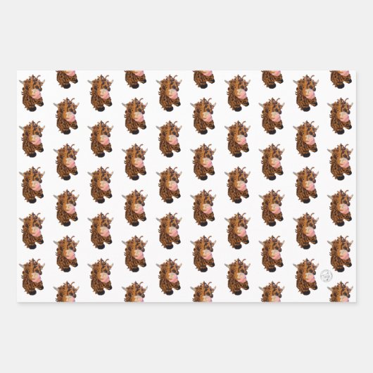 Papier d'enlèvement de la vache Highland (Devant)