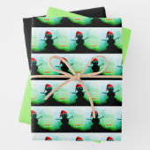 Papier d'enneigement 3pc Snowman (En situation)