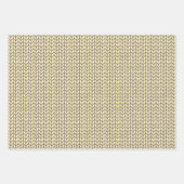 Papier d'enrobage à feuilles plates en CRÈME NOIRE (Devant)