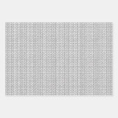 Papier d'enrobage à feuilles plates en NOIR (Devant 2)