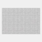 Papier d'enrobage à feuilles plates en NOIR (Devant)