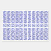 Papier d'enrobage à feuilles plates VIOLET CELTIC (Devant 3)