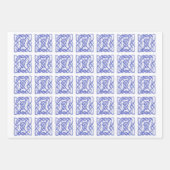 Papier d'enrobage à feuilles plates VIOLET CELTIC (Devant)
