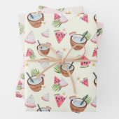 Papier d'enrobage de smoothie à la pastèque de noi (En situation)