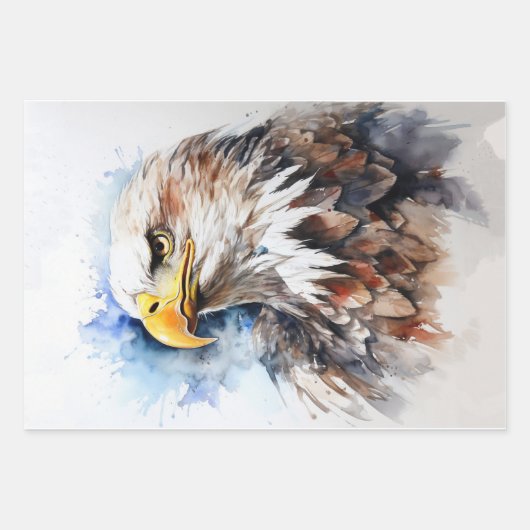 Papier d'enrobage/découpage d'aigle (Devant 3)