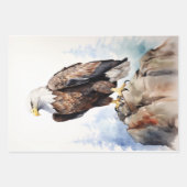 Papier d'enrobage/découpage d'aigle (Devant 2)