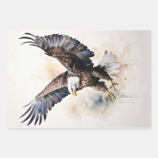 Papier d'enrobage/découpage d'aigle (Devant)