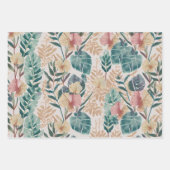 Papier d'enrobage doux à motif 3 Tropical (Devant)