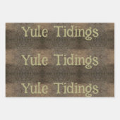 Papier d'enrobage rustique Yule (Devant 3)