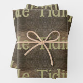 Papier d'enrobage rustique Yule (En situation)