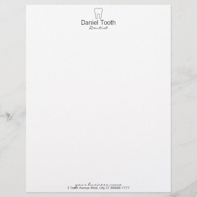 Papier dent symbolique (Devant)