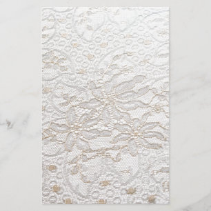 Papier Dentelle blanche de Chantilly