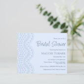 Papier Dentelle bleue | Invitation au budget de Fête des  (Debout devant)