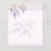 Papier Dentelle moderne Purple Gold Wisteria RSVP (Dos)