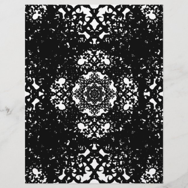 Papier Dentelle noire 2. (Devant)