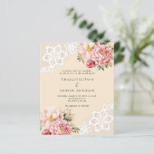 Papier dentelle rose beige (Debout devant)