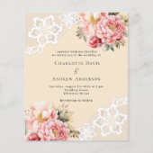 Papier dentelle rose beige (Devant)