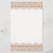 Papier Dentelles et perles texture En-tête (Devant)