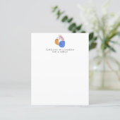 Papier d'entreprise minimaliste Abstrait Face Line (Debout devant)