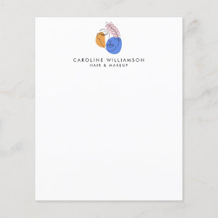 Papier d'entreprise minimaliste Abstrait Face Line