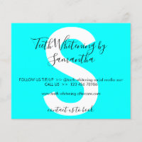 Dents bleu néon blanchissant l'enseignement post-s