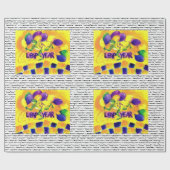 Papier d'enveloppe de cadeau d'année bissextile (Plat)