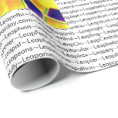 Papier d'enveloppe de cadeau d'année bissextile (Coin rond)