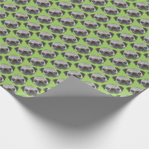 Papier d'enveloppe de cadeau de carlin