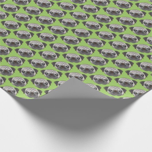 Papier d'enveloppe de cadeau de carlin (Coin)