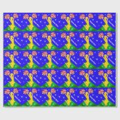 Papier d'enveloppe de cadeau de majorettes (Plat)