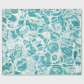 Papier d'enveloppe de cadeau de photo de piscine (Plat)