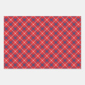 Papier d'enveloppement à plis rouge, blanc et bleu (Devant)