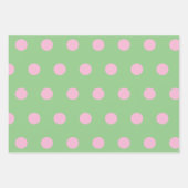 Papier d'enveloppement à points Polka (Sage Green (Devant 2)