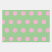 Papier d'enveloppement à points Polka (Sage Green (Devant)