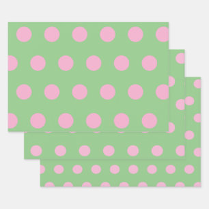 Papier d'enveloppement à points Polka (Sage Green