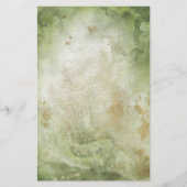 Papier d'enveloppement à savon vert et or à 2 face (Devant)