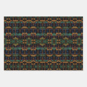 Papier d'enveloppement "Arbre de vie" Feuille plat (Devant 2)