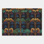 Papier d'enveloppement "Arbre de vie" Feuille plat (Devant)