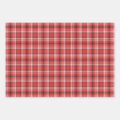 Papier d'enveloppement blanc bleu rouge à plaid Je (Devant)