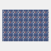 Papier d'enveloppement Cabine d'hiver série de 3 f (Devant 3)