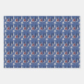 Papier d'enveloppement Cabine d'hiver série de 3 f (Devant)