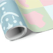 Papier d'enveloppement cadeau baby shower (Coin rond)