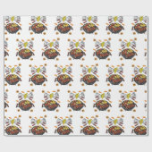 Papier d'enveloppement cadeau Barbecue (Plat)