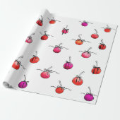 Papier d'enveloppement cadeau cerise (Déroulé)