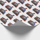 Papier d'enveloppement cadeau d'anniversaire pour  (Coin)