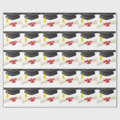 Papier d'enveloppement cadeau de diplôme (Plat)