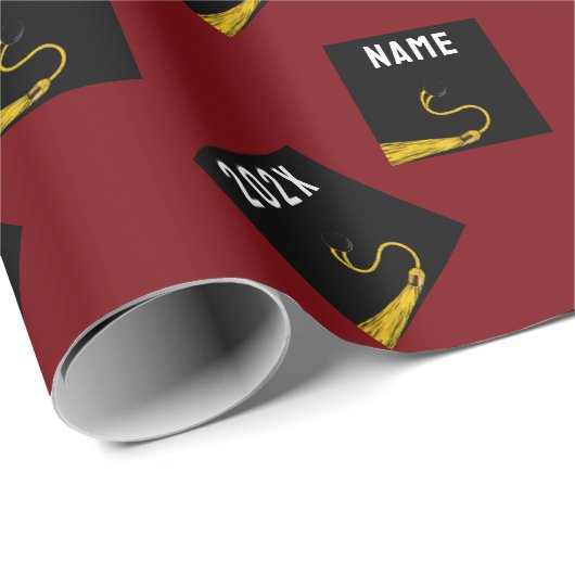 Papier d'enveloppement cadeau de diplôme (Coin rond)